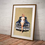 Pin-Up on Classic Car - Image 2