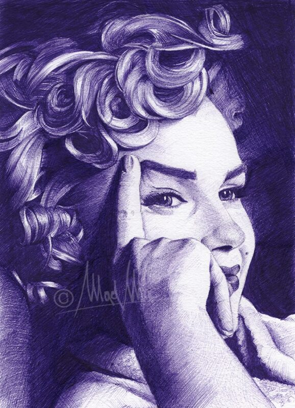 Ballpoint pen: Marilyn Monroe