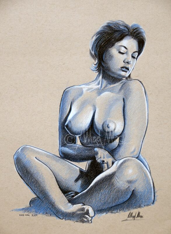 Colored pencils: June Palmer model