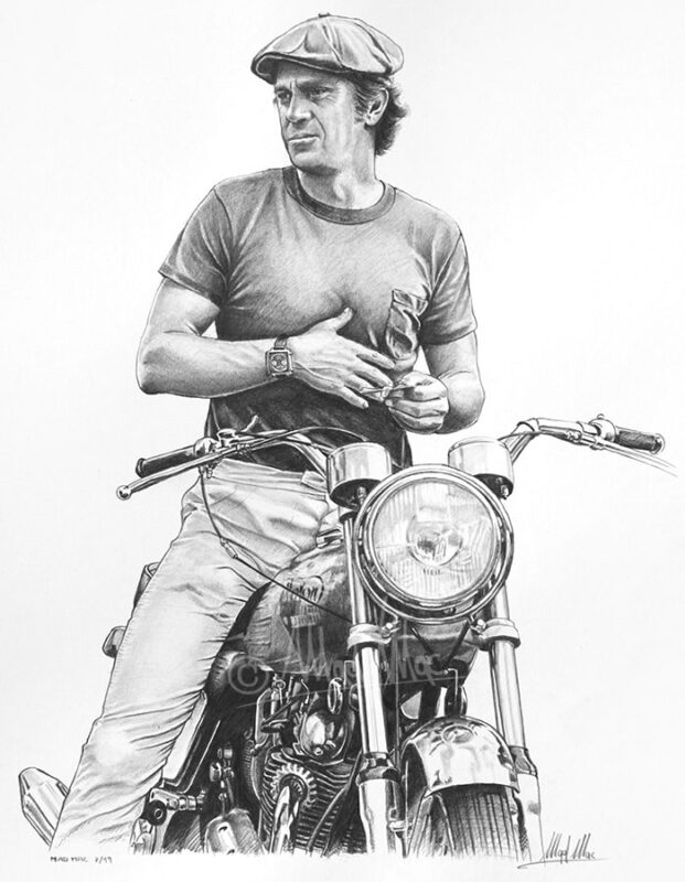 Graphite: Steve McQueen portrait