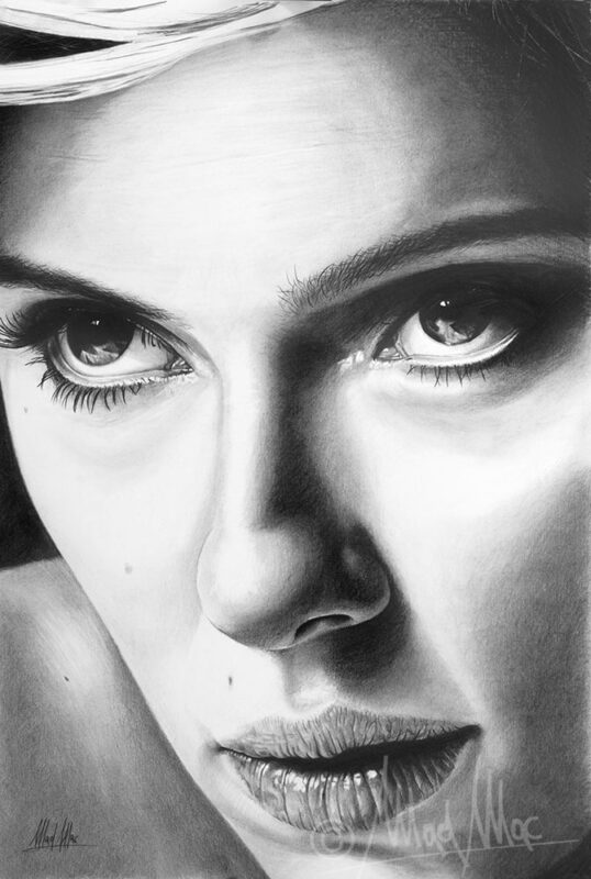 Graphite: Scarlett Johansson portrait
