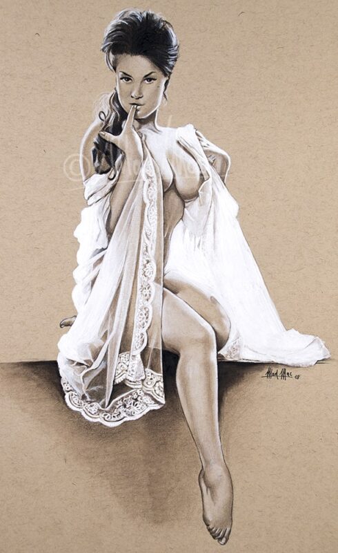 Colored pencils: June Palmer Pin-Up